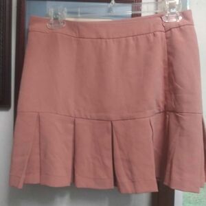 Illa Illa Pleated Pink Women's Skirt Size Large